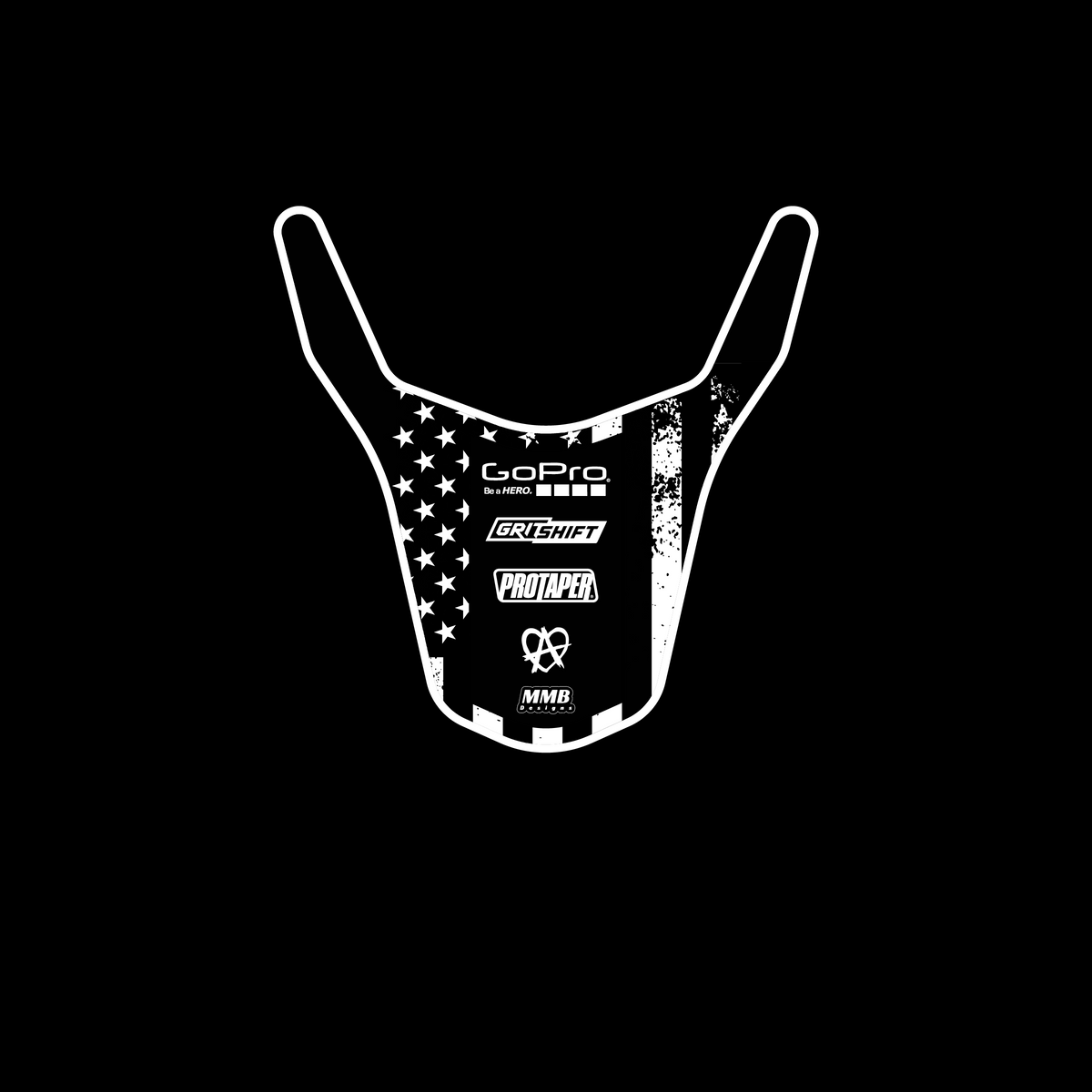 American back fender decal