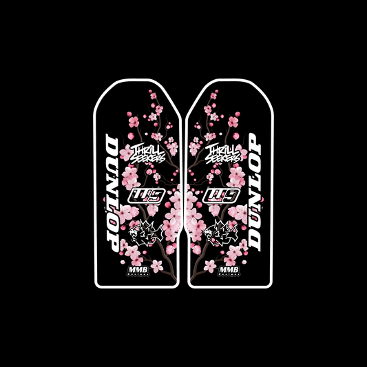 Cherry blossom fork guard decals