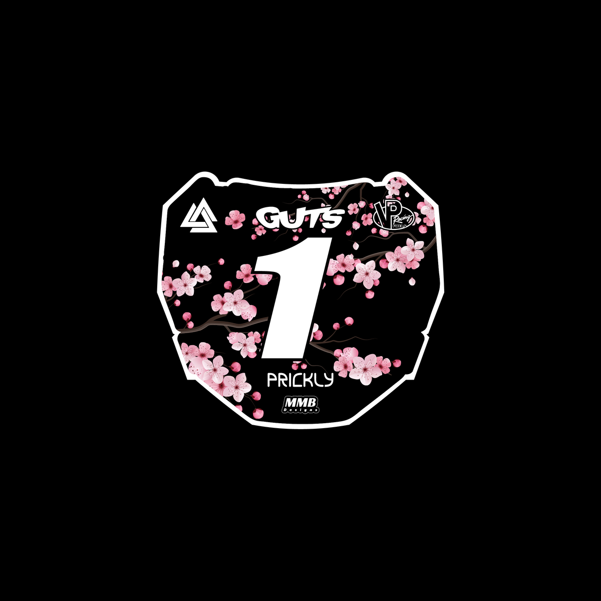Cherry Blossom Front Plate Decal