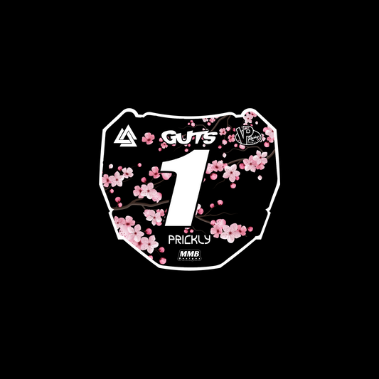 Cherry Blossom Front Plate Decal