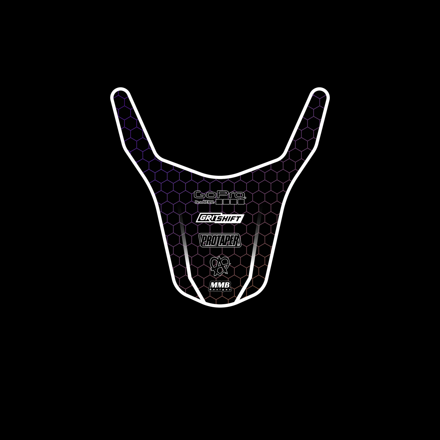 Hex back fender decal