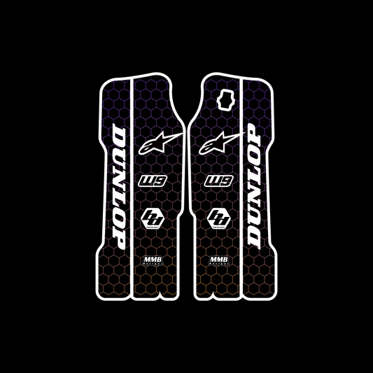 Hex fork guard decals