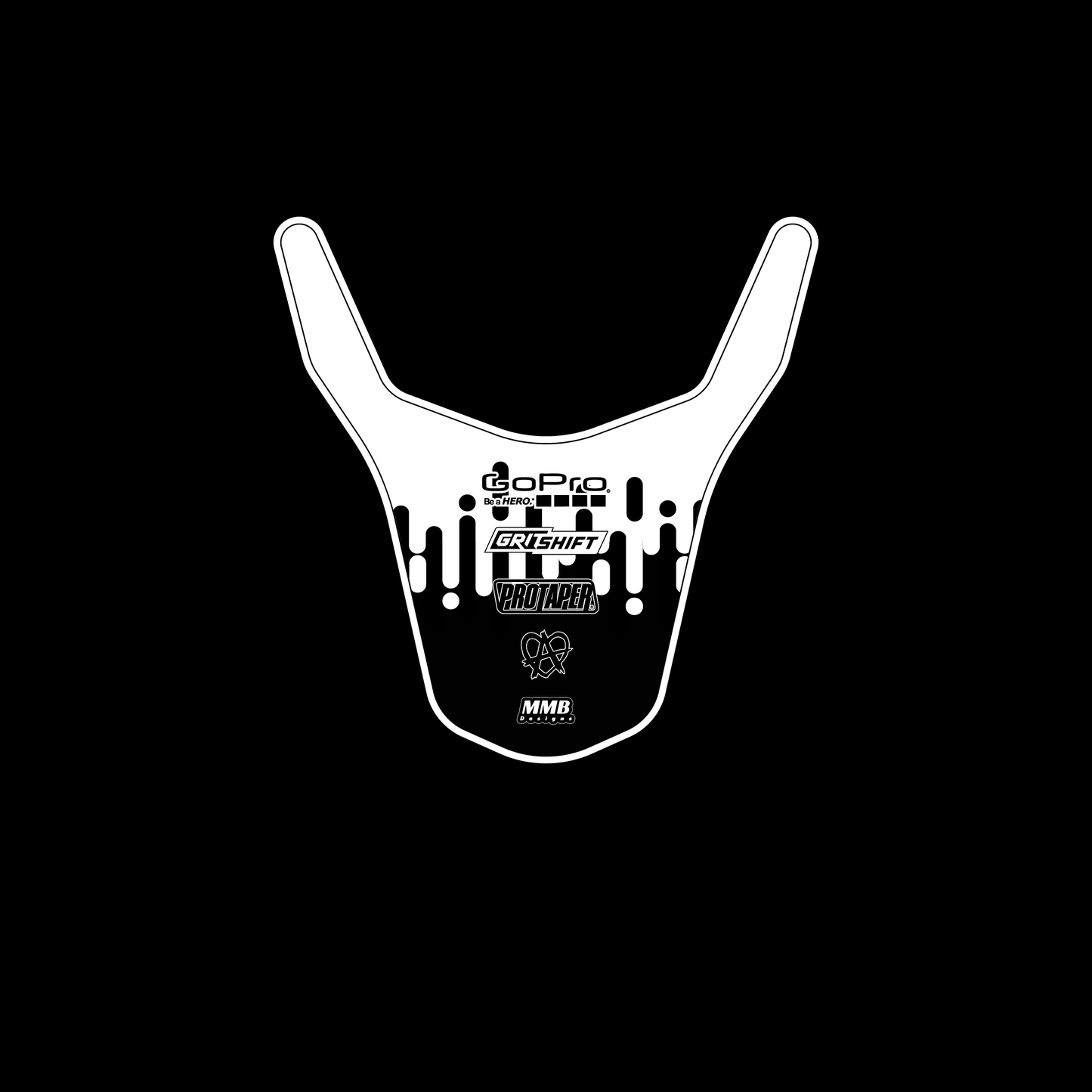 Drip back fender decal